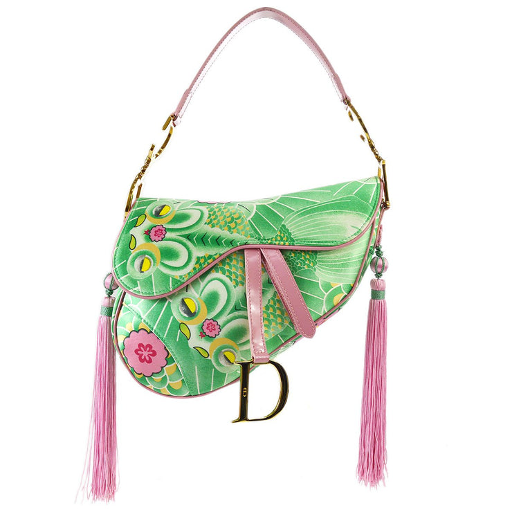 christian dior saddle bag green