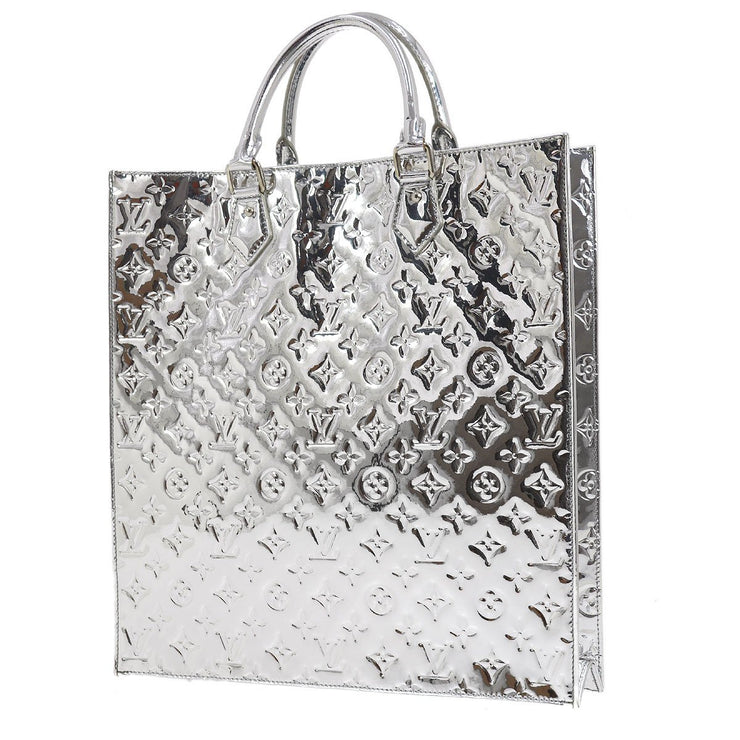 Louis Vuitton Limited Edition Silver Monogram Miroir Sac Plat Bag