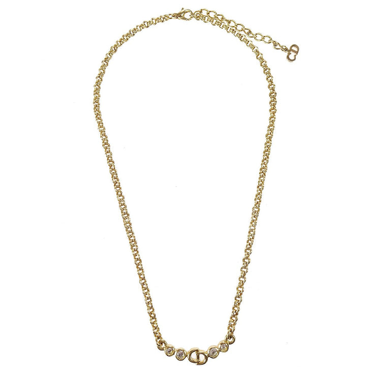 christian dior gold necklace