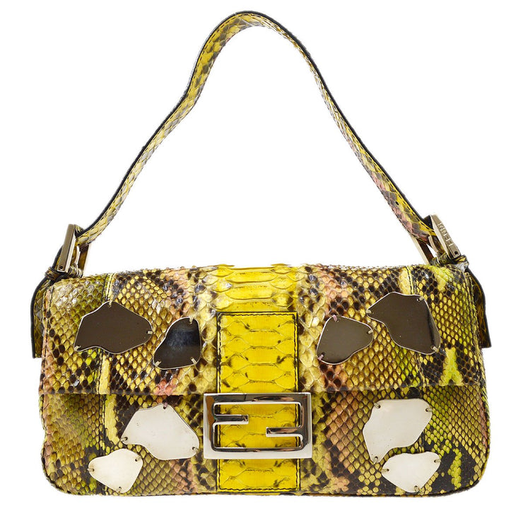 fendi python baguette