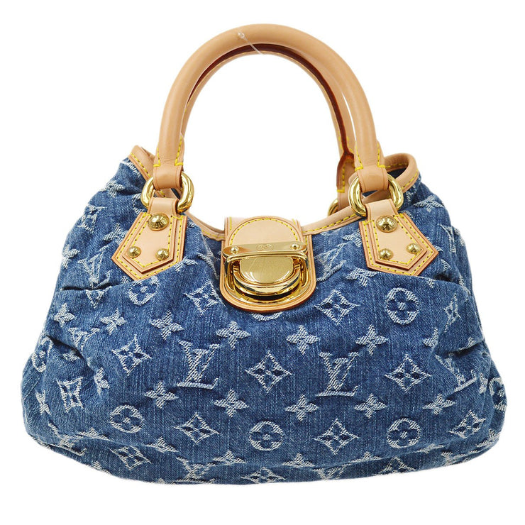 louis vuitton pleaty denim bag