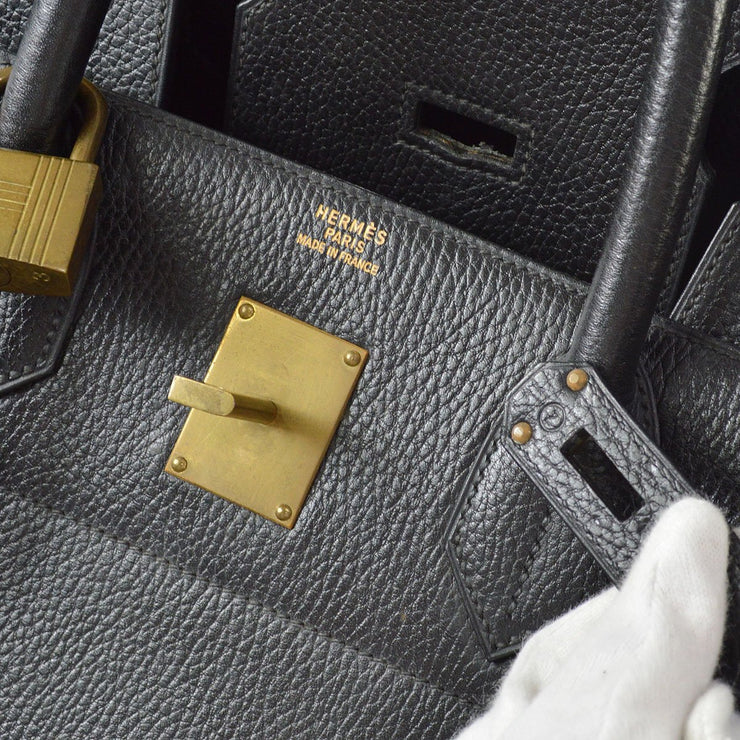 hermes black tote bag