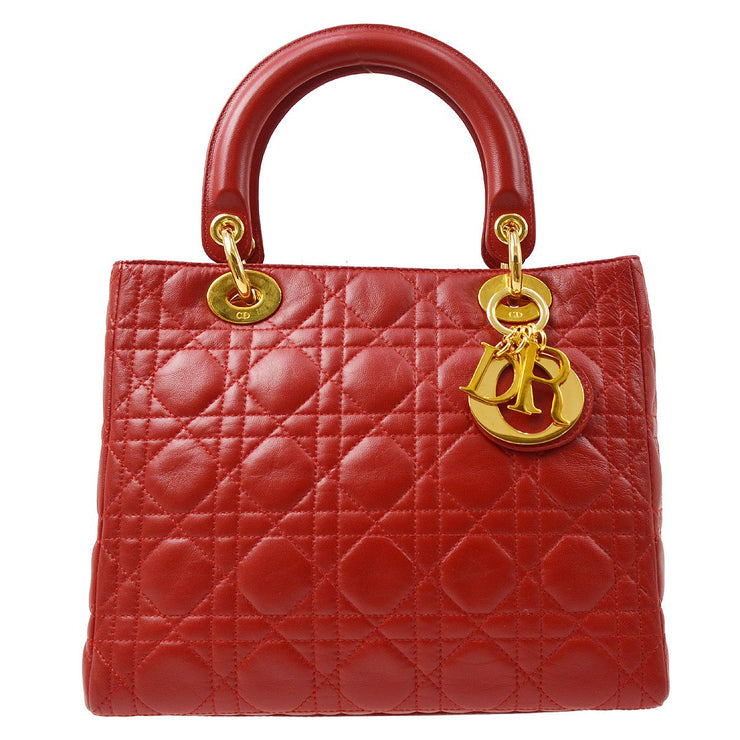 dior lady bag red