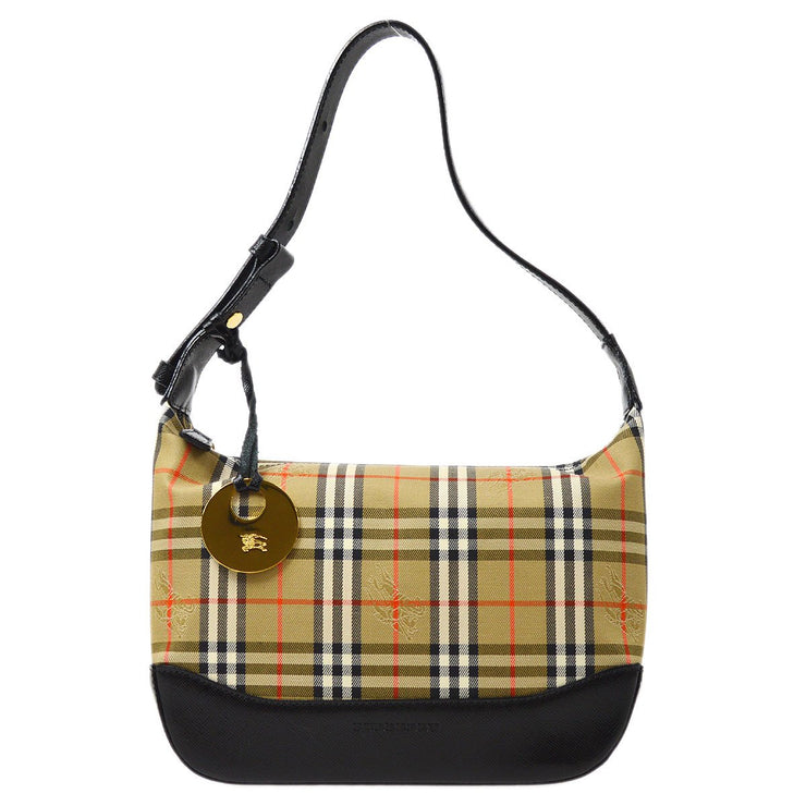 BURBERRY Check Pattern Hand Bag Beige – AMORE Vintage Tokyo