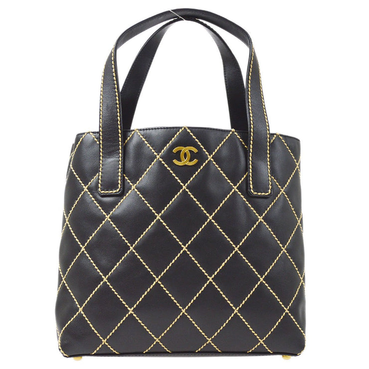 chanel wild stitch tote bag