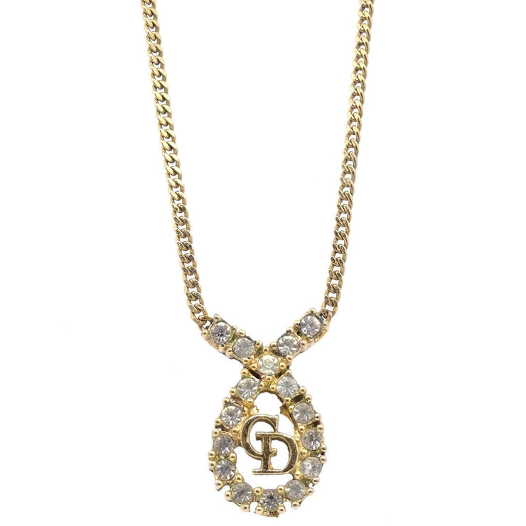 dior rhinestone necklace