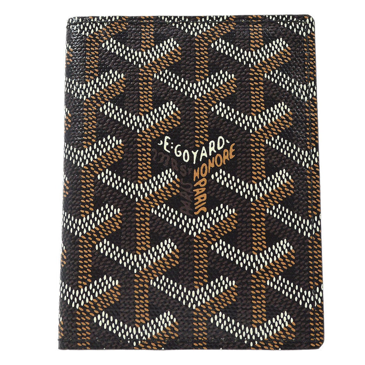 goyard card holder brown