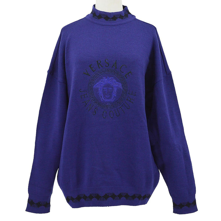 versace sweater blue