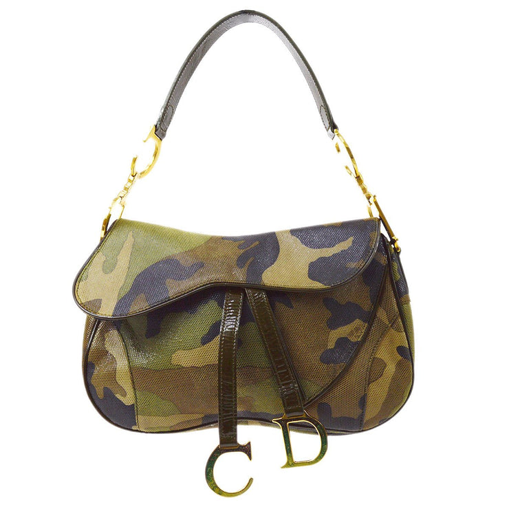 dior camouflage saddle bag