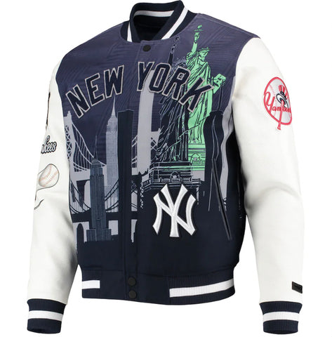 VTG New York Yankees Majestic White Dugout Satin Jacket Men's XXL | eBay