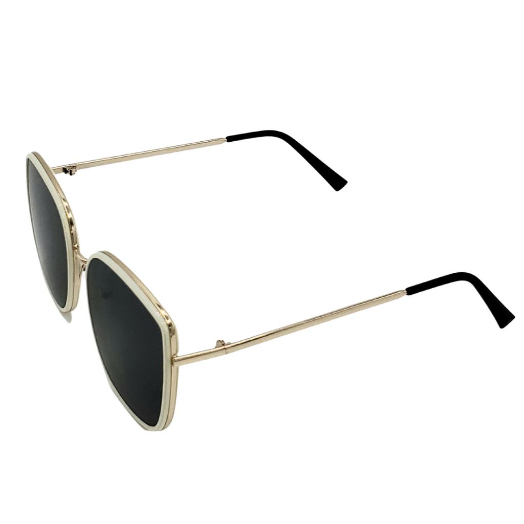 Cream and Gold Sunglasses – Tarell's