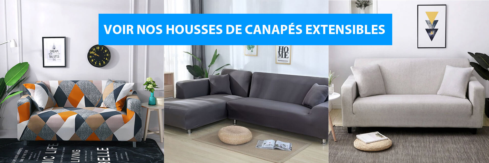 Collection Housses de canapes extensibles