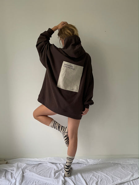 oversized Hoodie / seal brown – noёmvri fashion label