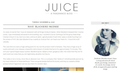 Juice - Blackbird Incense