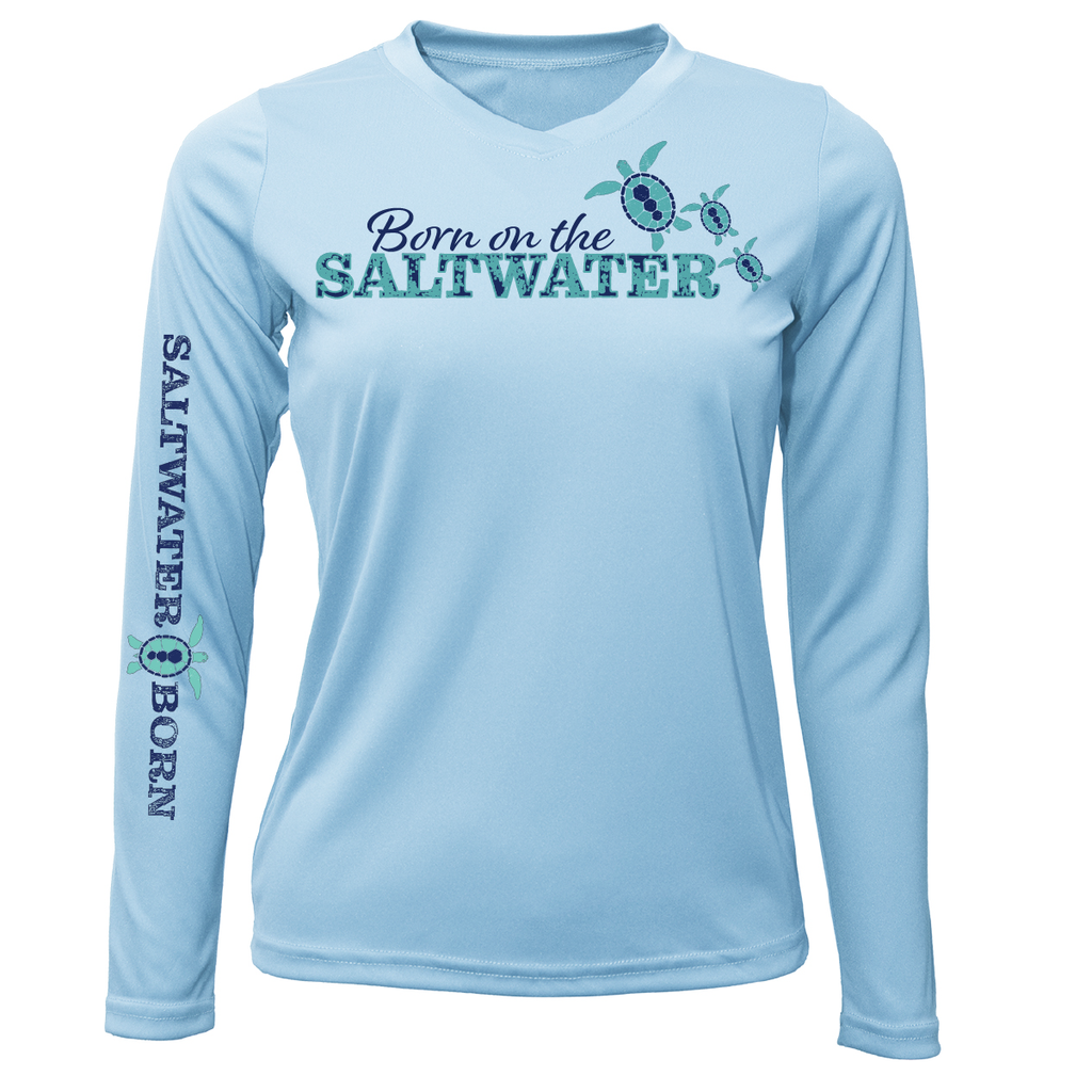 West "Born On The Saltwater" Long Sleeve UPF Dry-Fit Saltwater Born