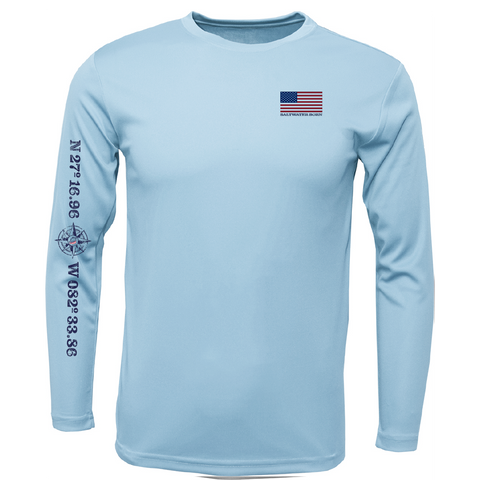 Men's Dri-Fit Long Sleeve American Flag Shirt