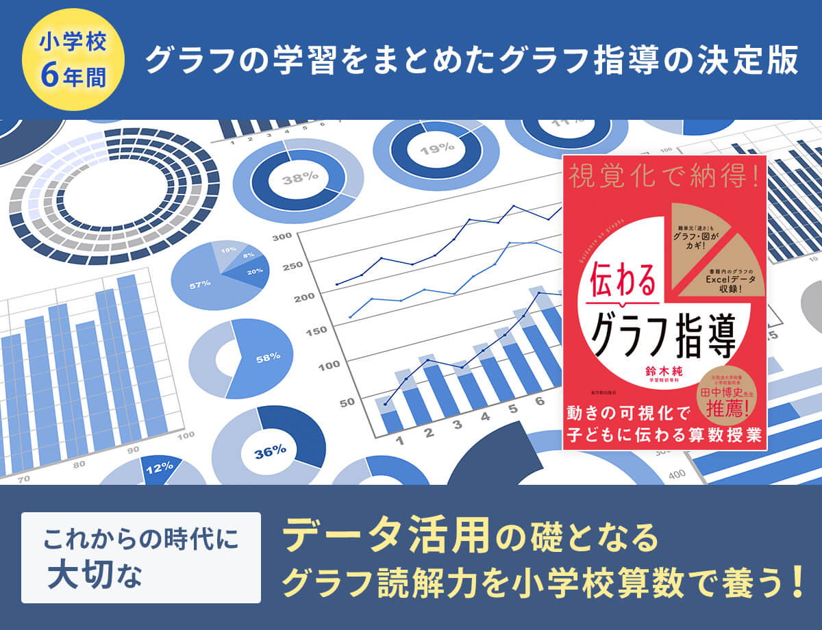 小学校6年間 グラフの学習をまとめたグラフ指導の決定版　これからの時代に大切なデータ活用の礎となるグラフ読解力を小学校算数で養う！