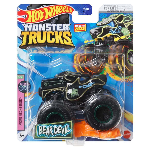 Hot Wheels Monster Trucks Plus Car Mix 1 2-Pack Case of 8