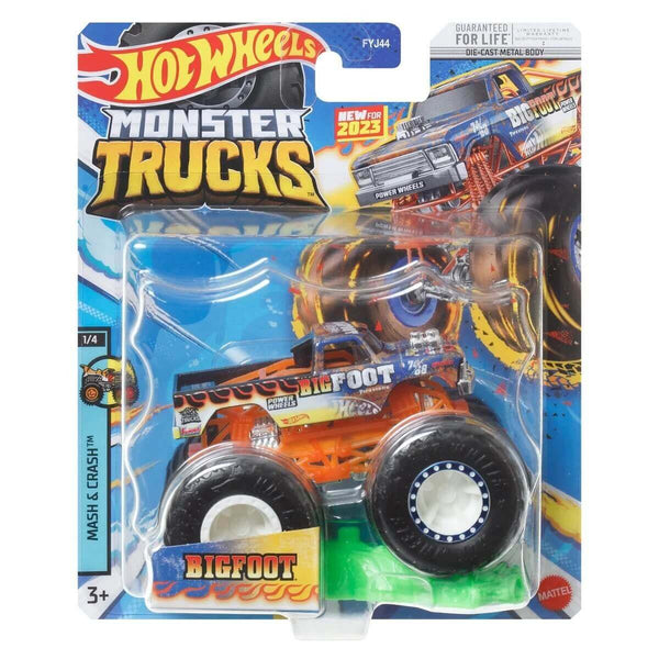 Hot Wheels 2022 - Monster Truck / Color Shifter - Bone Shaker - White to  Black with Flames