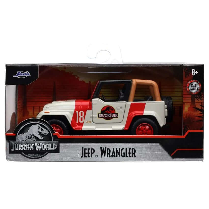 Jada Toys Jurassic World 1992 Jeep Wrangler 1:32 Scale Die-Cast Metal