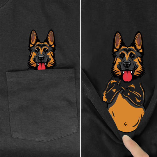 german shepherd middle finger shirt