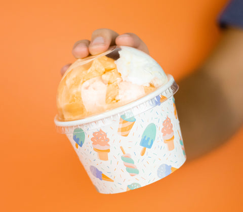 Ice Cream cup with lid