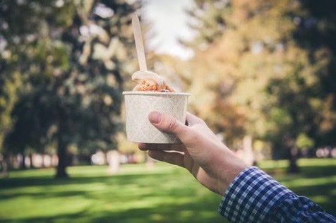 Hand Holding Ice Cream