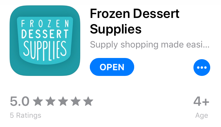 Frozen Dessert Supplies FDS App, Introducing our App