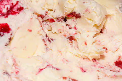 Strawberry Swirl Ice Cream, How to Add Ribbons to Your Hard Scoop Ice Cream
