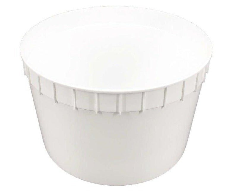 Large White Plastic Ice Tub (with Strainer Add-On) - Please B