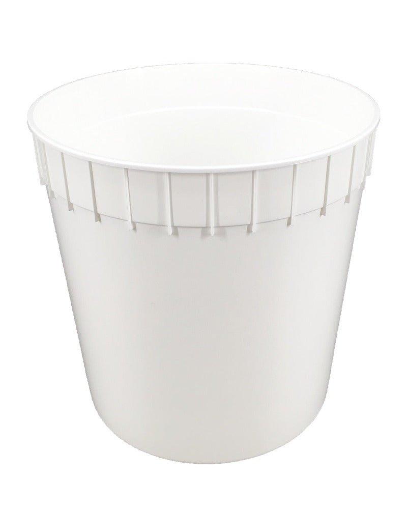 3 Gallon Ice Cream Tub (White, Without Lids) - Frozen Dessert Supplies