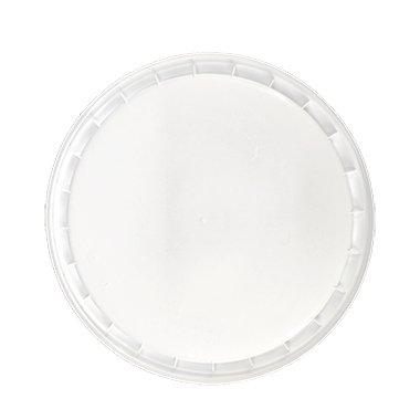 2.5 Gallon White HDPE Plastic Round Ice Cream Tub