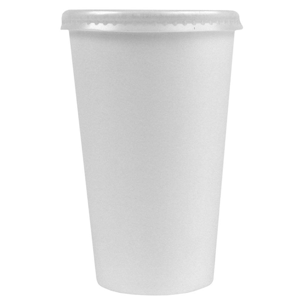 16 oz Styrofoam Soup Container Flat Lid