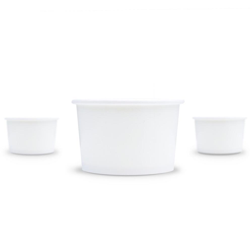 Heavy Duty Soup Containers & Lids Disposable Takeaway Ice Cream Tubs  12oz/16oz