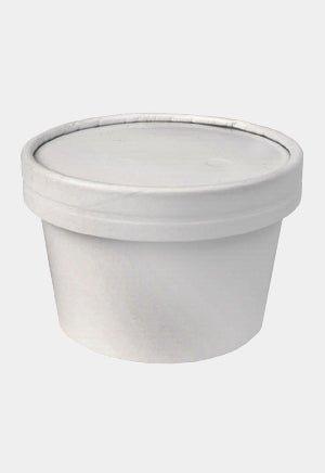 Wholesale Food Container with Divider- 32oz WHITE WITH GRAY