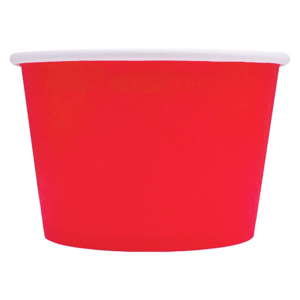 6 oz Red Frozen Yogurt Cups - Frozen Dessert Supplies