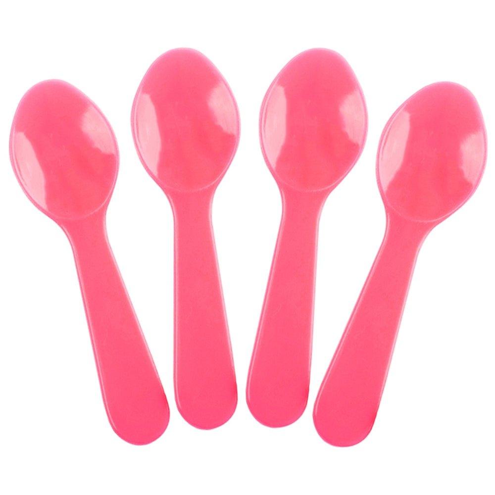 Choice 3 Neon Plastic Taster Spoon with Assorted Colors - 3000/Case