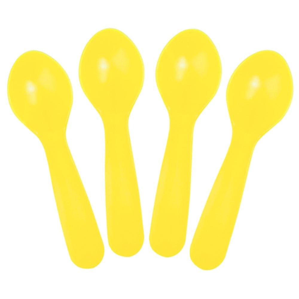 Choice 3 Neon Plastic Taster Spoon with Assorted Colors - 3000