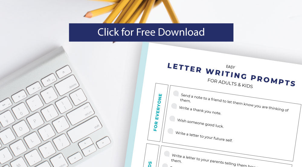 Letter Writing Prompt Free Download, Tip Sheet