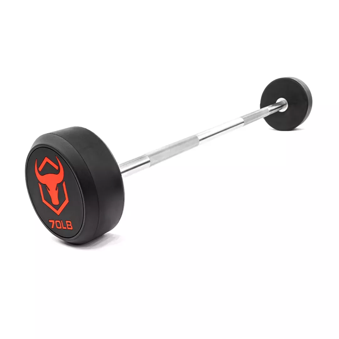 Straight Fixed Commercial Barbells - 70LB