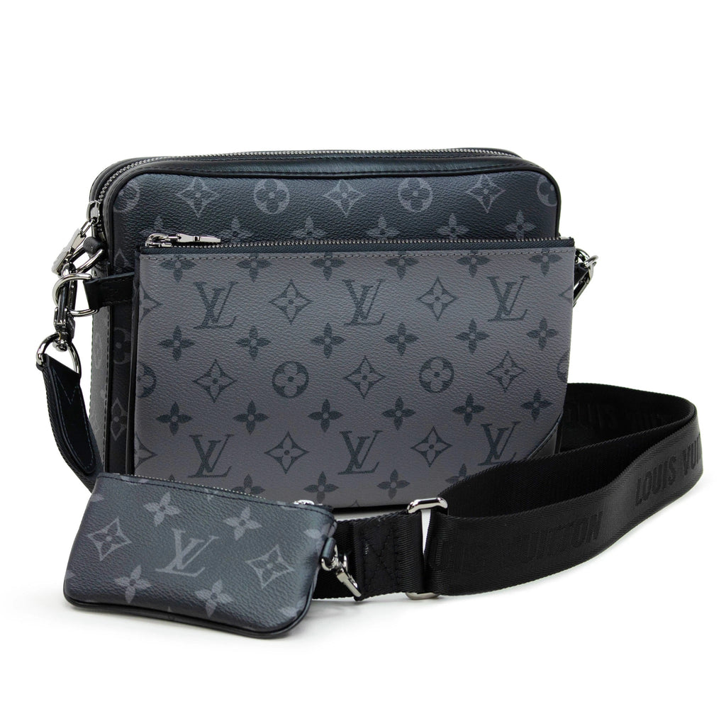 Louis Vuitton 2021 pre-owned Monogram Eclipse Trio Messenger Bag - Farfetch