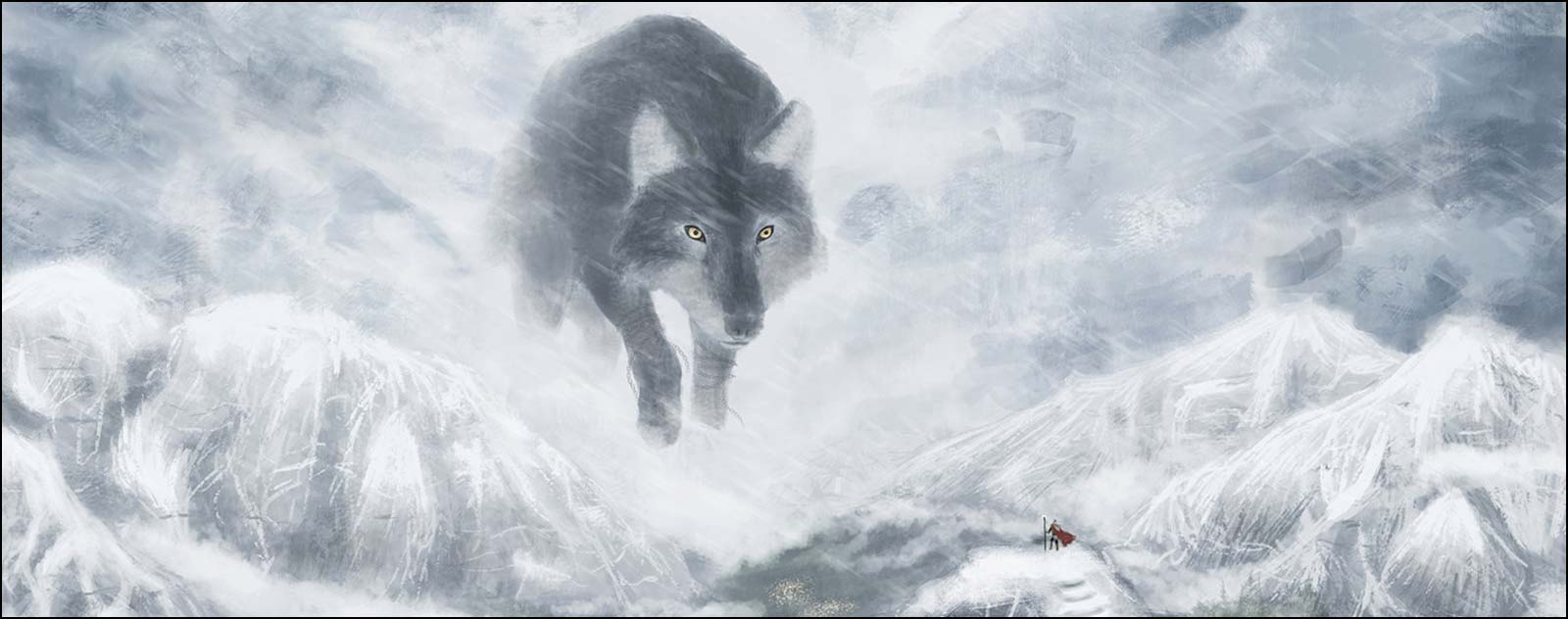 Odin et Fenrir