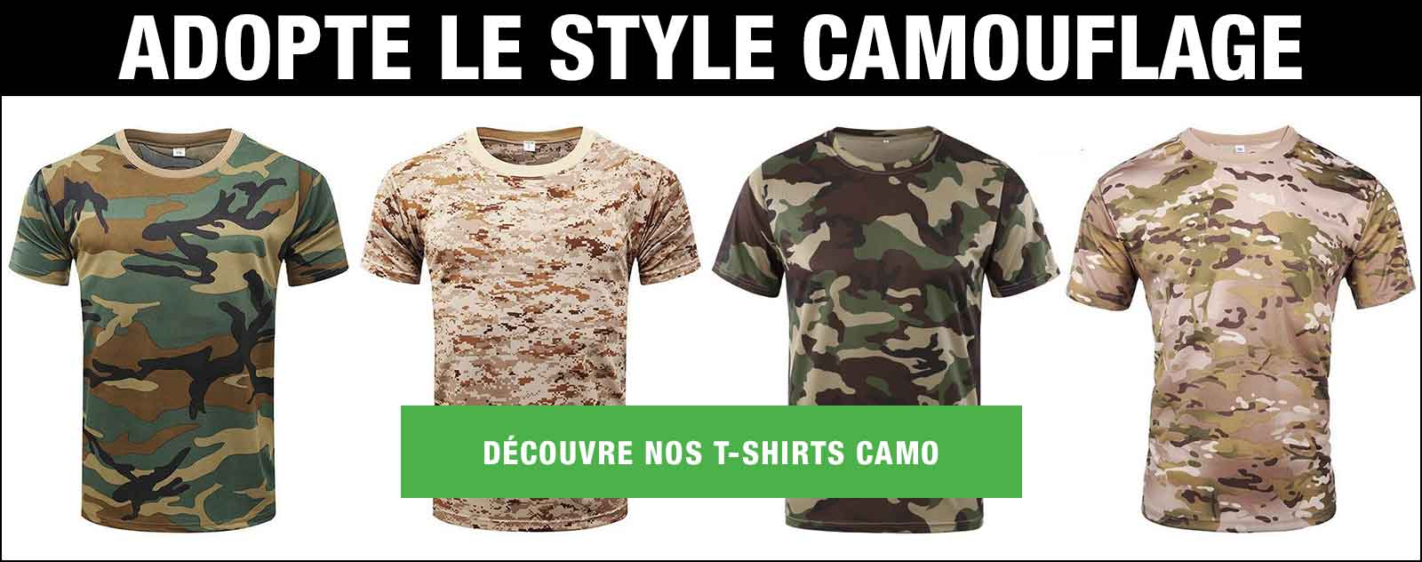 T-shirts camouflage