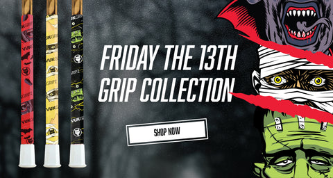 Friday the 13th Halloween Grip Tape Collection: Halloween Bat Grips, Hockey Tape, Lacrosse Tape, Pickleball Grips, Field Hockey Grips, and Golf Grips