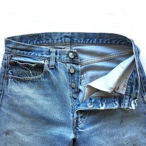 Late 1970s Levis 501 Redline Denim Jeans Size 30x31