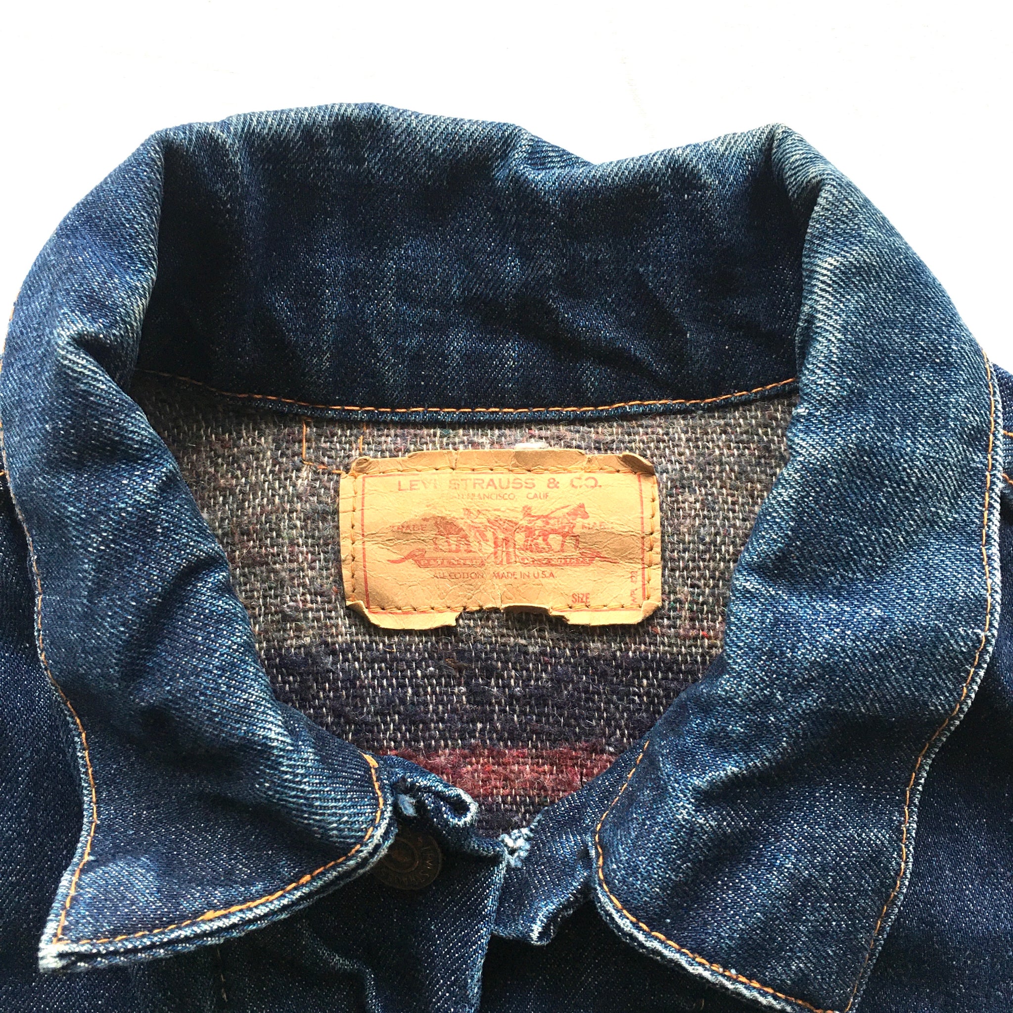 Late 1960s Levis Big E 70505-0317 'Type 3' Troy Blanket Lined