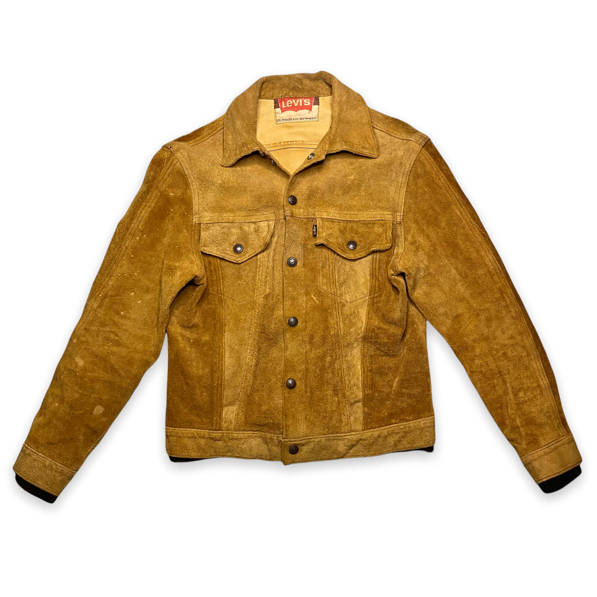 1960s Levis Big E Suede Leather Jacket Size XS – ROCKHOPPER VINTAGE