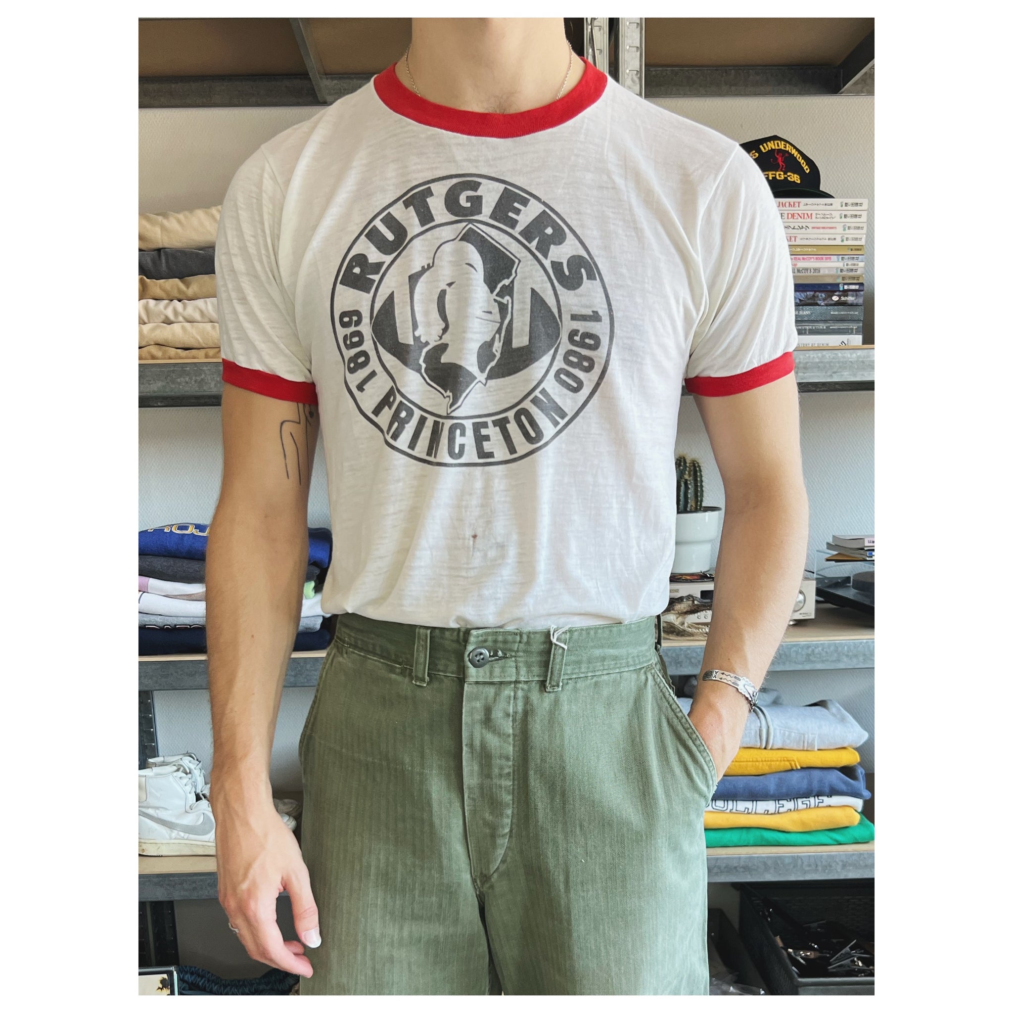 Vintage Princeton Ringer T-shirt Size S/M