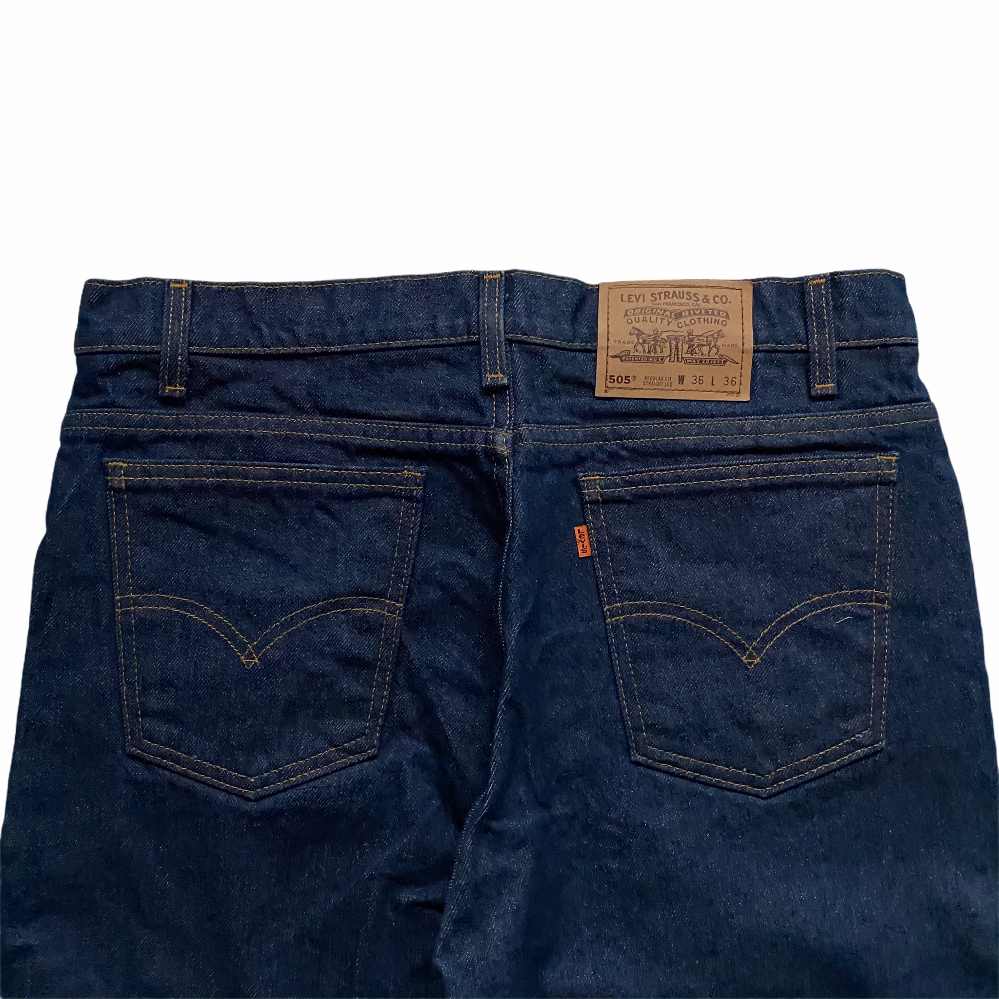 Vintage Levis 505 Orange Tab Made in USA Jeans (Various Sizes) – ROCKHOPPER  VINTAGE