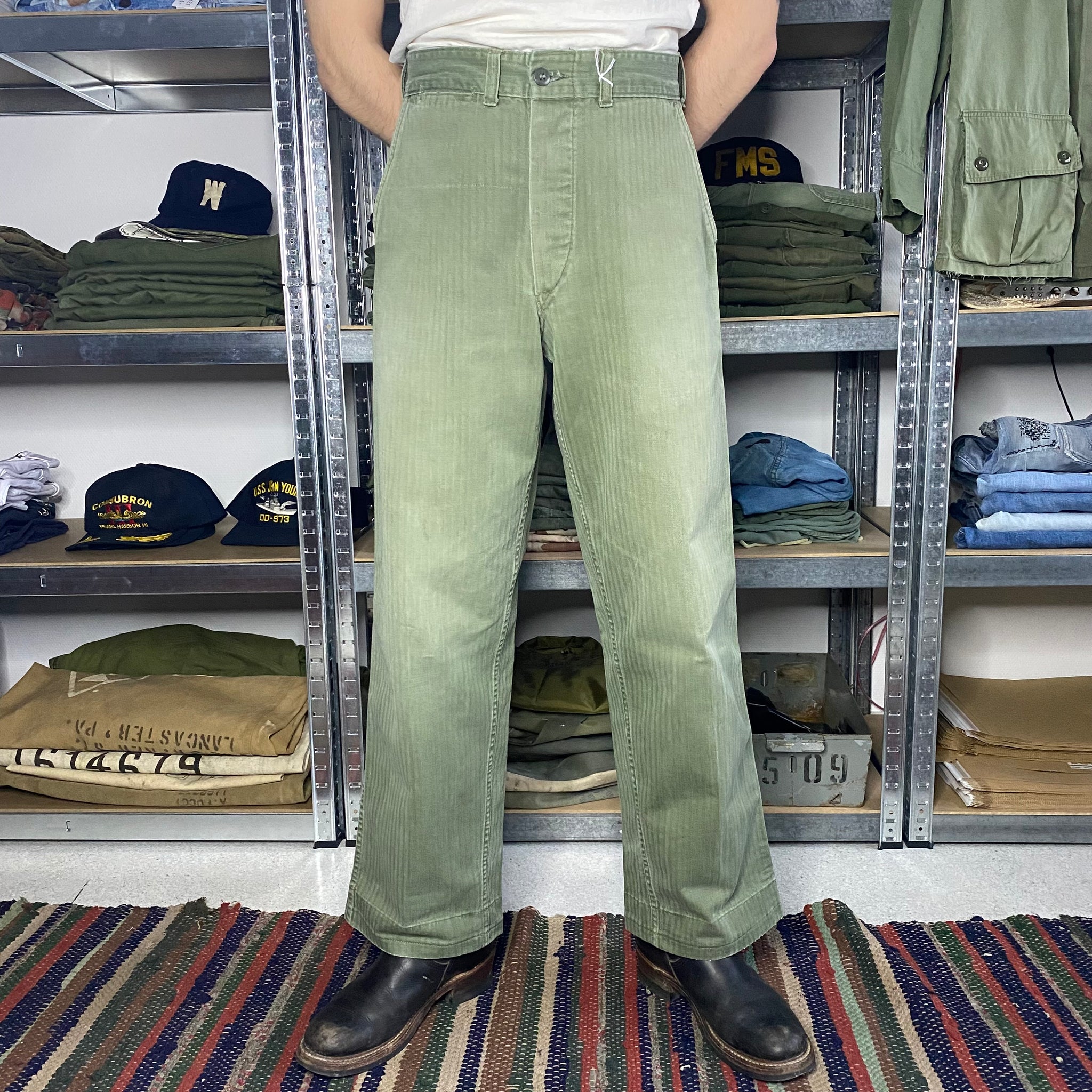 1950s USMC P-53 HBT Pants ミリタリーパンツ